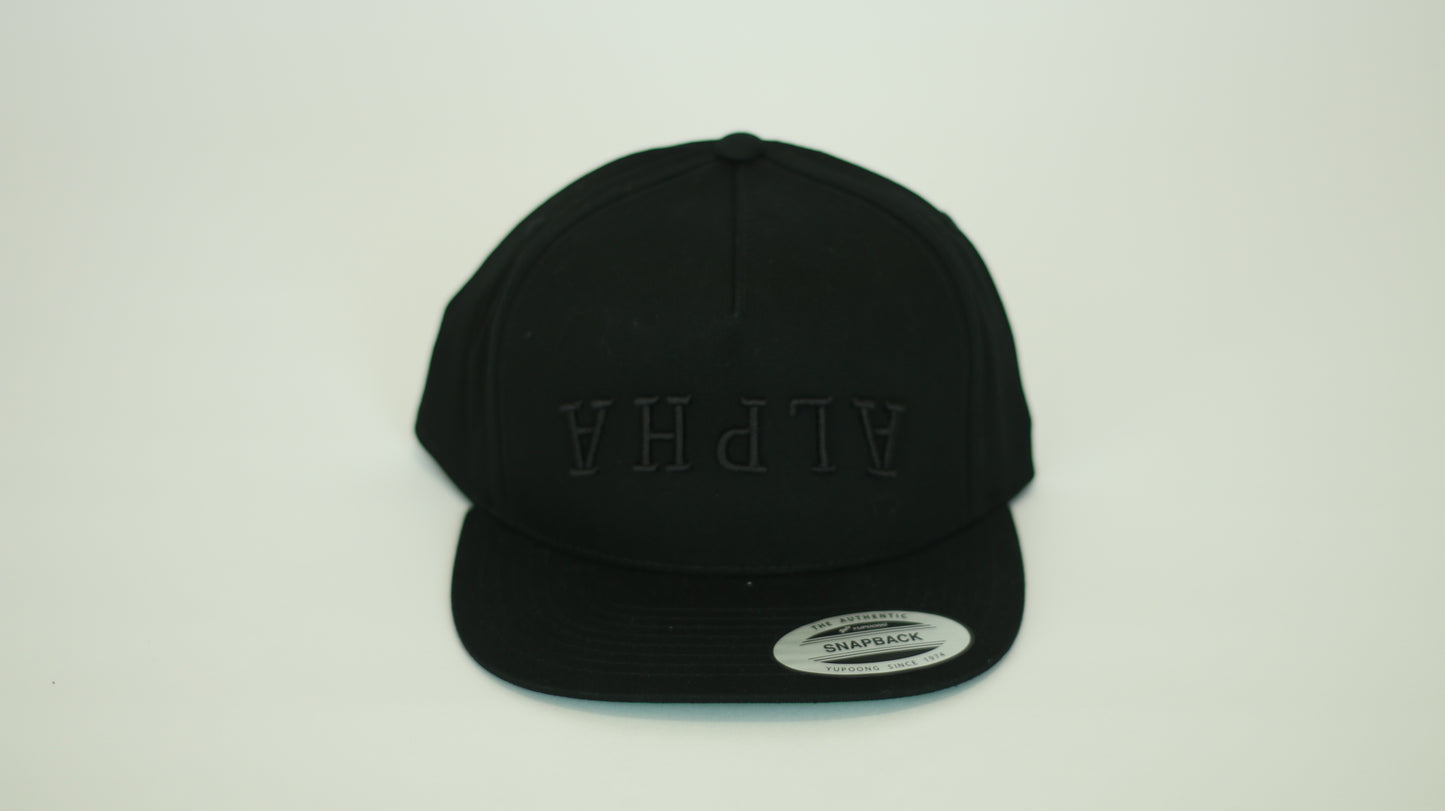 2404 ALPHA Reversed Hat - Blacked Out