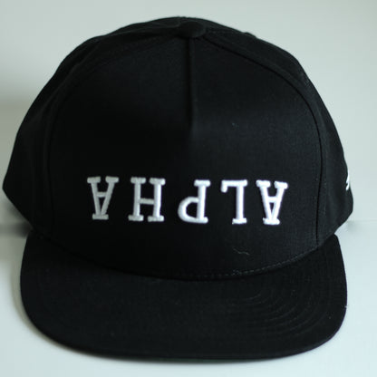 2404 ALPHA Reversed Hat - Black/White
