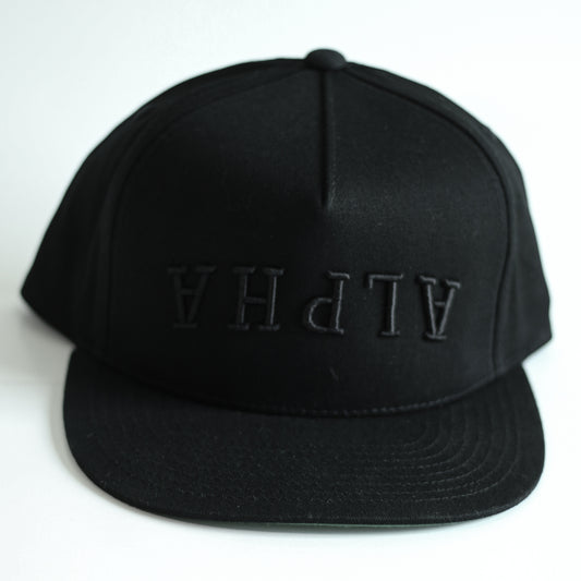 2404 ALPHA Reversed Hat - Blacked Out